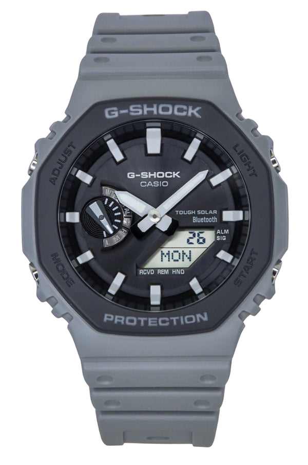 Casio G-Shock Analog Digital Smartphone Link Bio-Based Resin Strap Grey Dial Tough Solar GA-B2100LUU-8A 200M Mens Watch