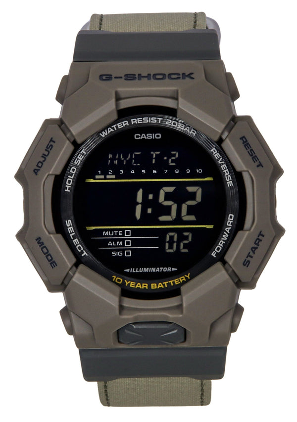 Casio G-Shock Digital Cloth Strap Quartz GD-010CE-5 200M Mens Watch
