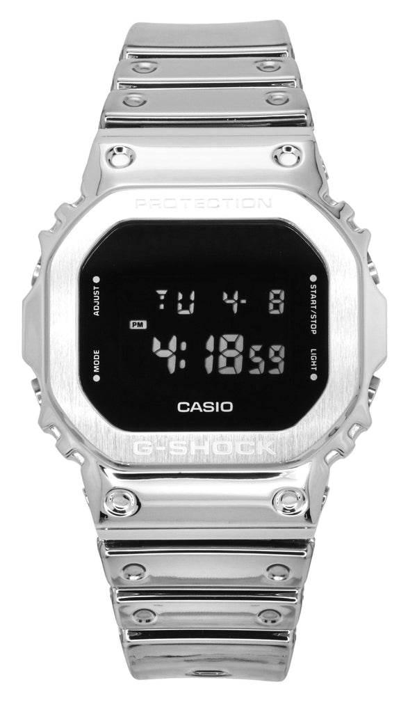 Casio G-Shock G-Steel Digital Fine Metallic Tough Silicone Strap Quartz GM-5600YM-8 200M Mens Watch