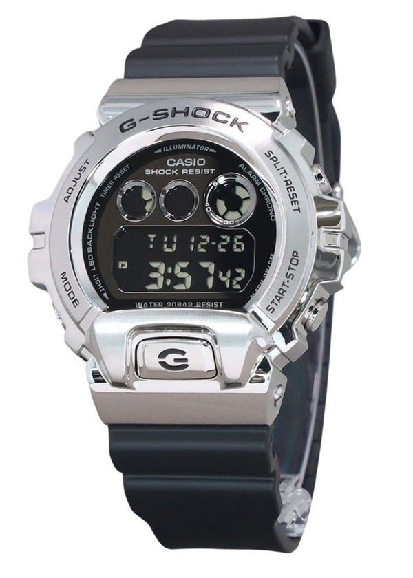 Casio G-Shock Digital Metal Bezel Resin Strap Quartz GM-6900U-1 200M Men's Watch