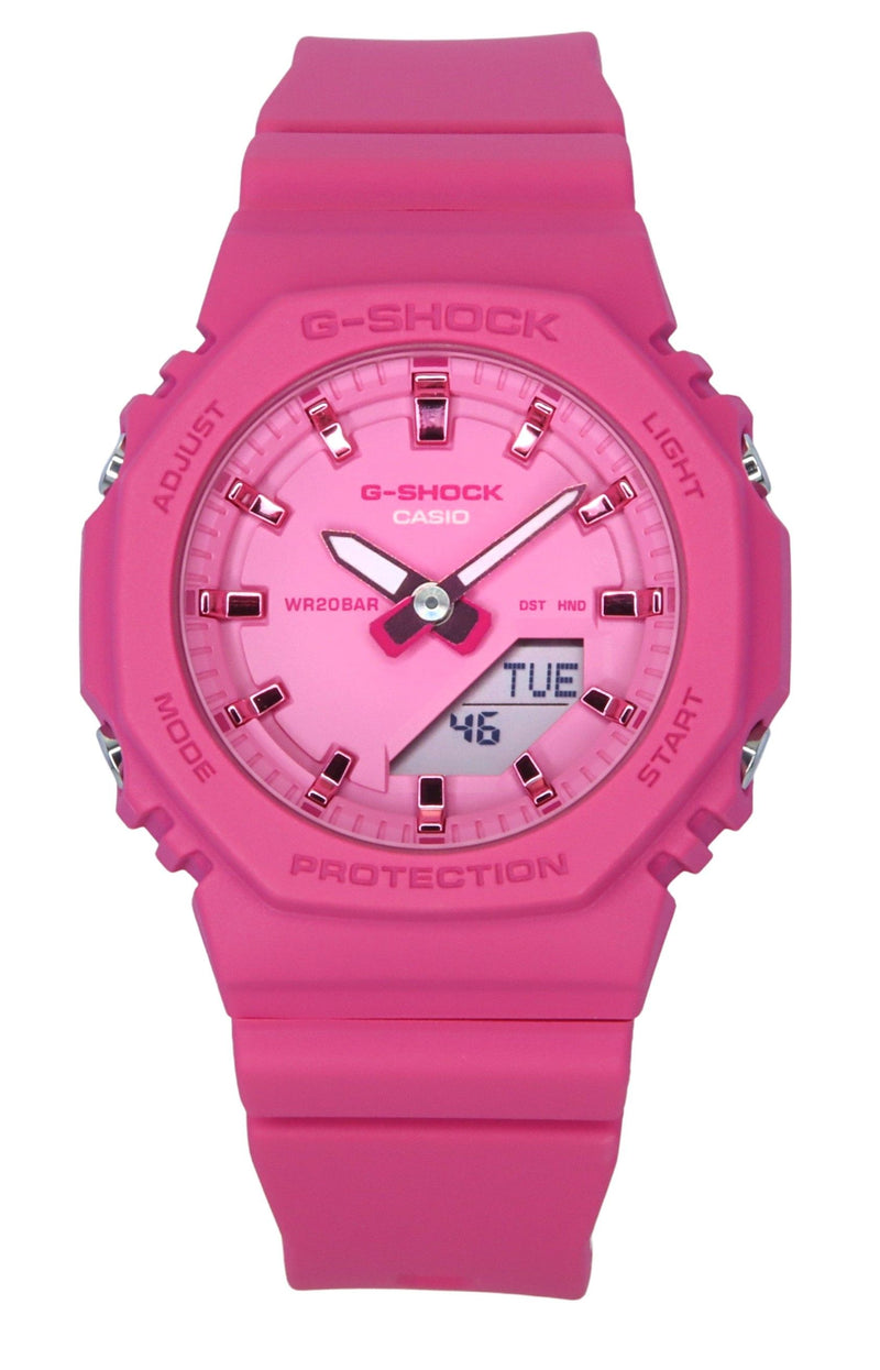 Casio G-Shock Analog Digital Bio-Based Resin Pink Dial Quartz GMA-P2100PP-4A 200M Womens Watch