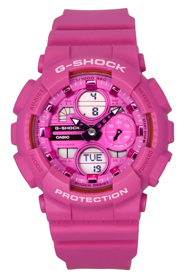 Casio G-Shock Analog Digital Bio-Based Resin Pink Dial Quartz GMA-S140PP-4A 200M Womens Watch