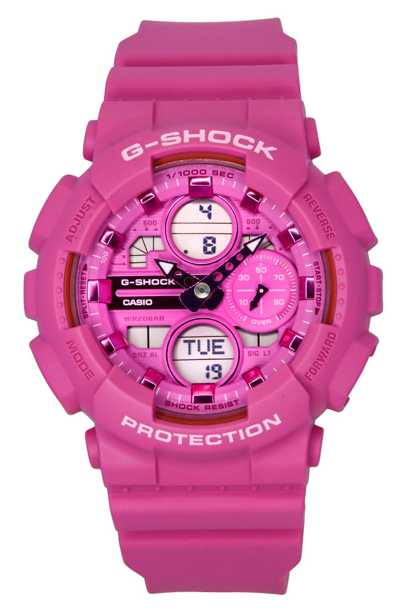Casio G-Shock Analog Digital Bio-Based Resin Pink Dial Quartz GMA-S140PP-4A 200M Womens Watch