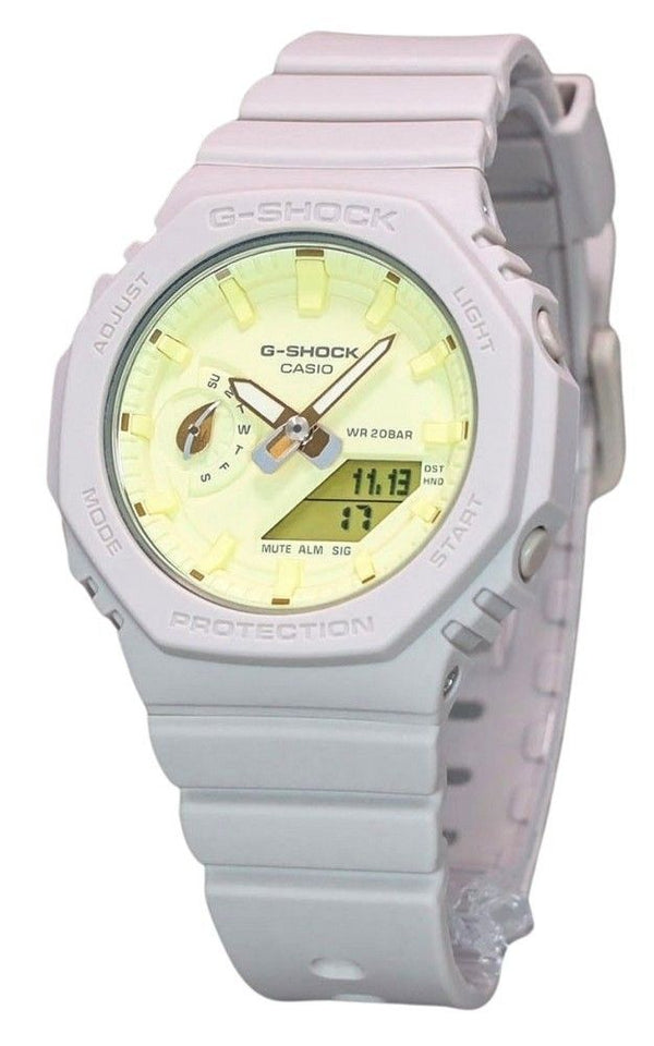 Casio G-Shock Nature's Colour Series Analog Digital Yellow Dial Quartz GMA-S2100NC-4A 200M Women's Watch