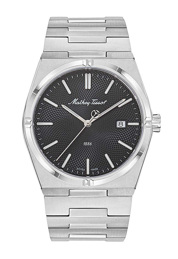 Mathey-Tissot Zeus Stainless Steel Black Dial Quartz H118AN Men's Watch