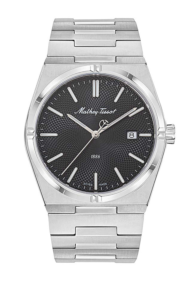 Mathey-Tissot Zeus Stainless Steel Black Dial Quartz H118AN Men's Watch