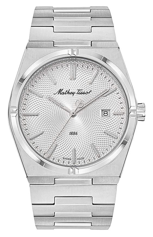 Mathey-Tissot Zeus Stainless Steel Silver Dial Quartz H118AS Men's Watch