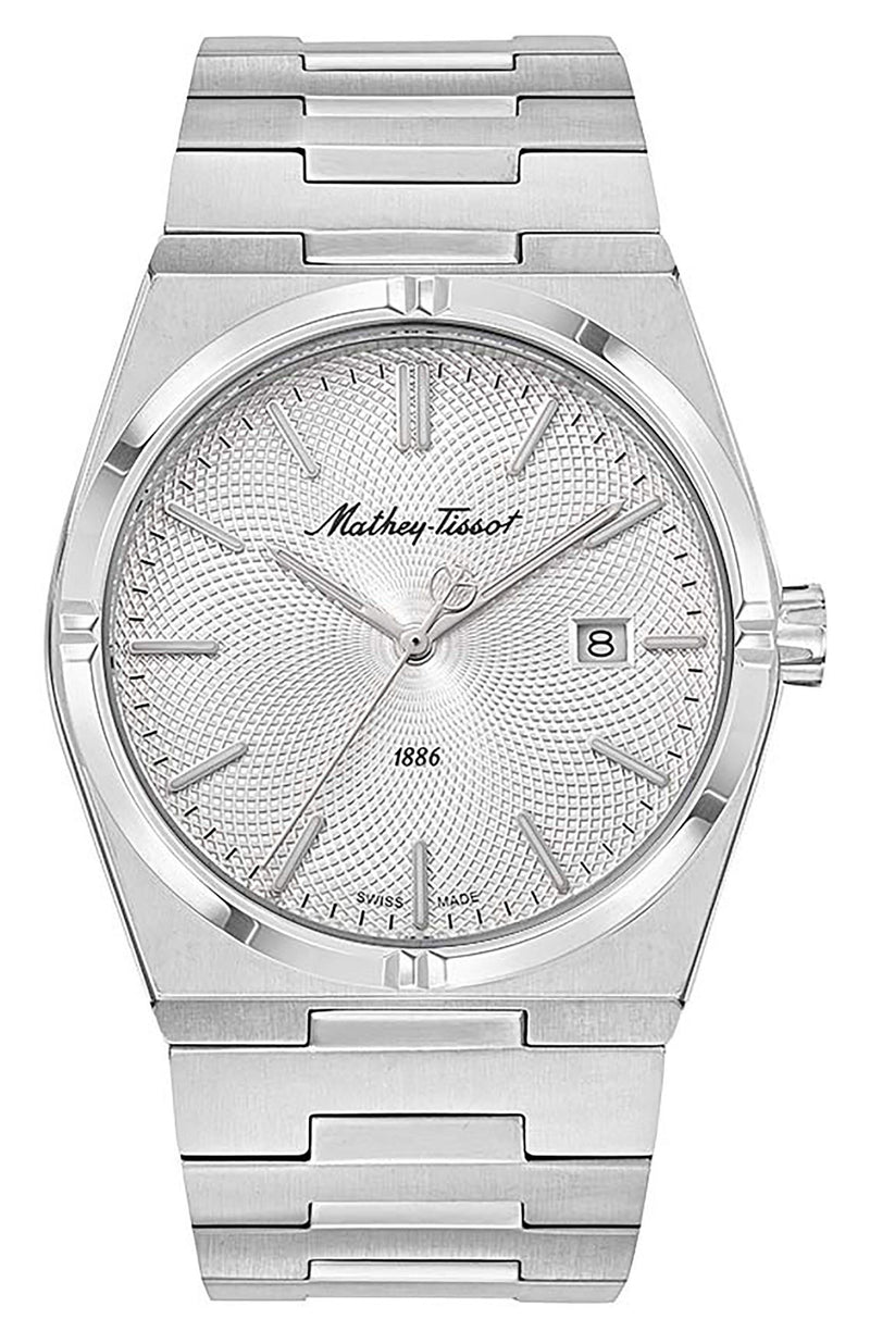 Mathey-Tissot Zeus Stainless Steel Silver Dial Quartz H118AS Men's Watch