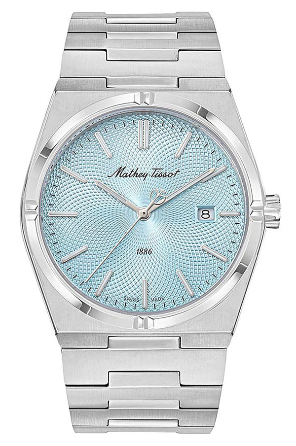 Mathey-Tissot Zeus Stainless Steel Blue Dial Quartz H118SK Men's Watch