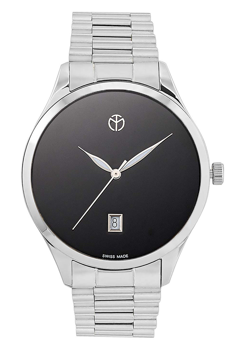 Mathey-Tissot Urban Metal Black Dial Quartz H411MNM Men's Watch