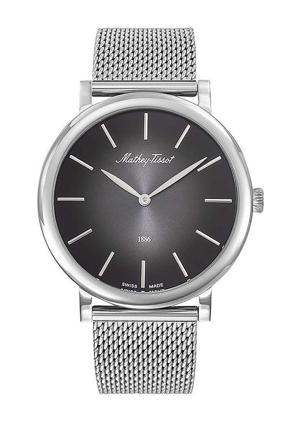 Mathey-Tissot Monsoon Stainless Steel Black Dial Quartz H7916AN Men's Watch