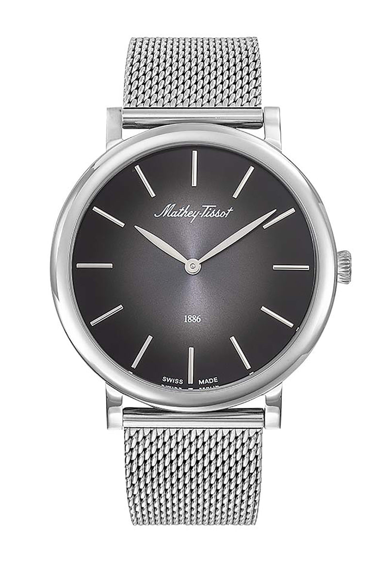 Mathey-Tissot Monsoon Stainless Steel Black Dial Quartz H7916AN Men's Watch