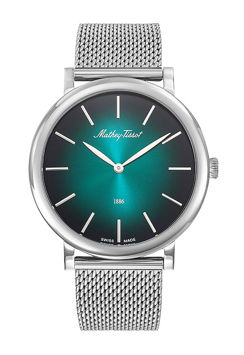 Mathey-Tissot Monsoon Stainless Steel Green Dial Quartz H7916AV Men's Watch