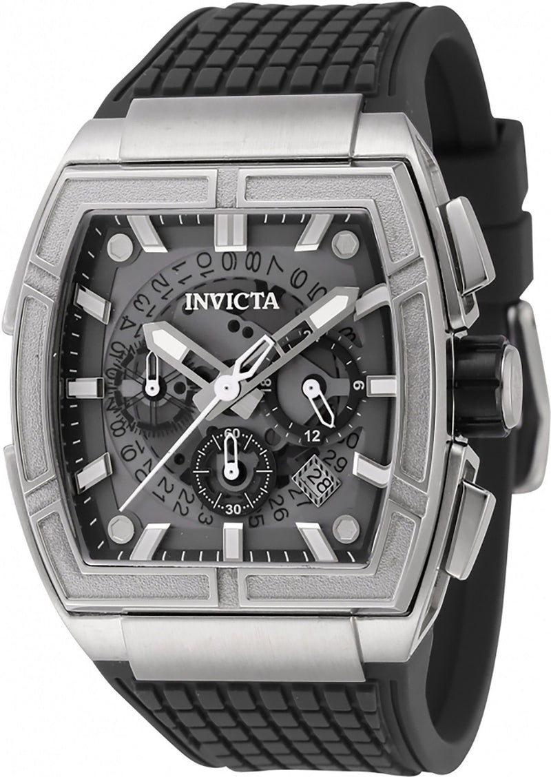 Invicta S1 Rally Gravity Defier Chronograph Multifunction Grey Skeleton Dial Quartz 44883 100M Men's Watch