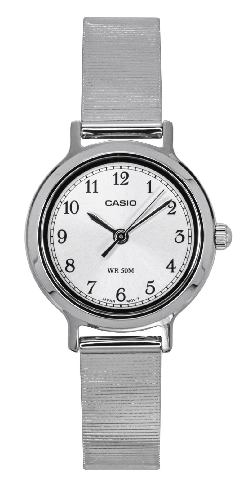 Casio Standard Analog Stainless Steel Silver Dial Quartz LTP-B170D-7BV Womens Watch