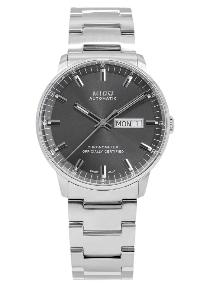 Mido Commander Chronometer Stainless Steel Anthracite Dial Automatic M021.431.11.061.00 Men's Watch