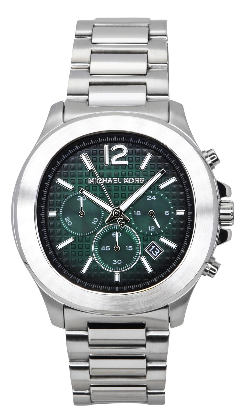 Michael Kors Oversized Sage Chronograph Stainless Steel Green Dial Quartz MK9191 Men's Watch