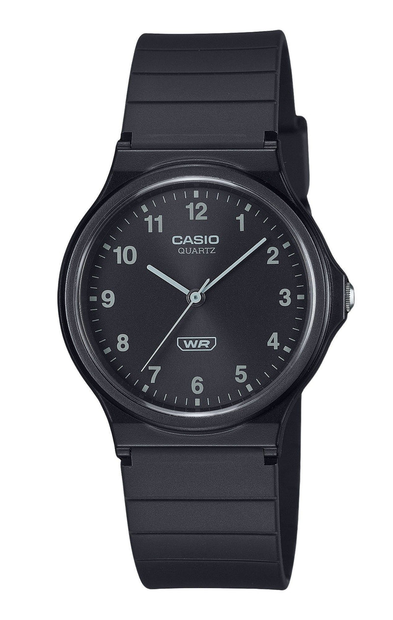 Casio POP Analog Bio Based Resin Strap Black Dial Quartz MQ-24B-1B Unisex Watch