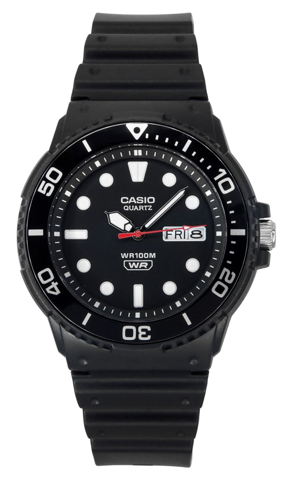Casio Standard Analog Resin Strap Black Dial Quartz MRW-230H-1E1V 100M Mens Watch