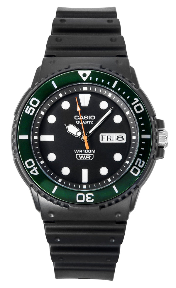 Casio Standard Analog Resin Strap Black Dial Quartz MRW-230H-1E3V 100M Mens Watch