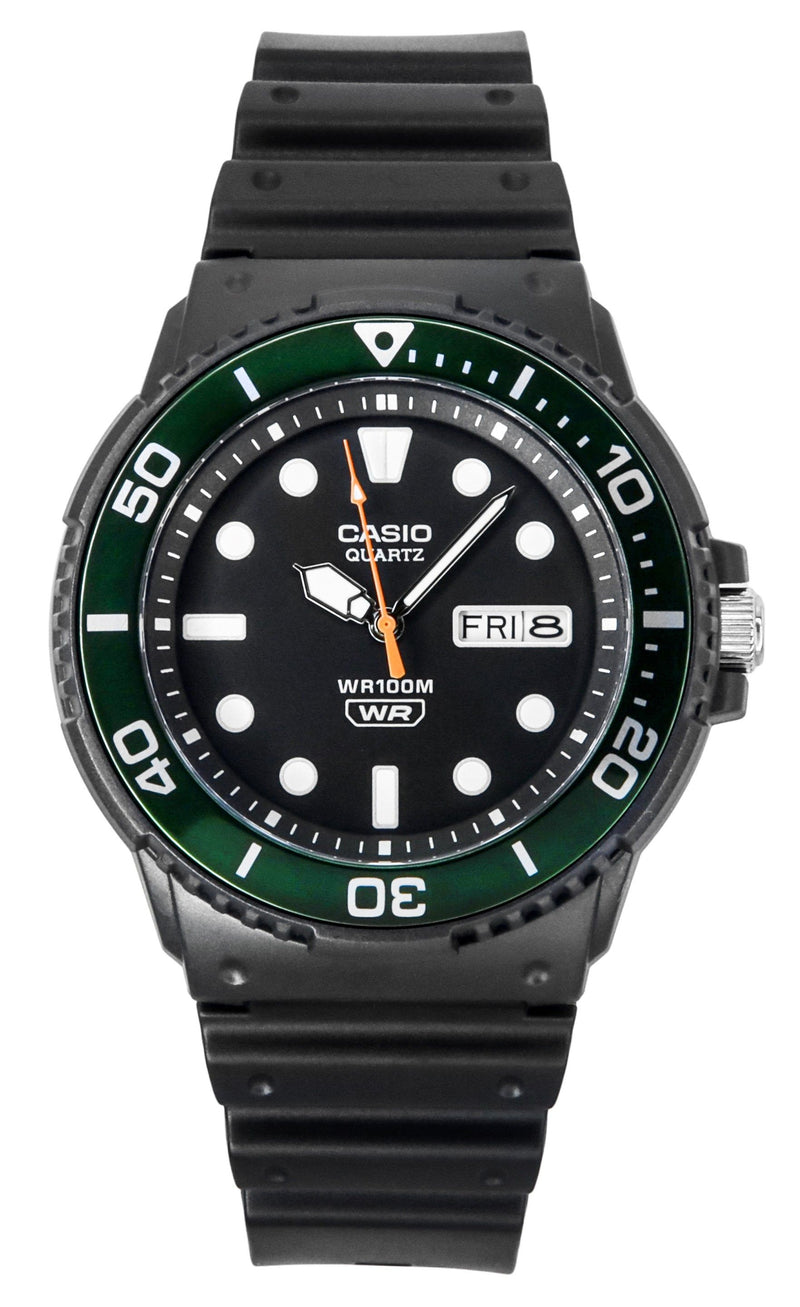 Casio Standard Analog Resin Strap Black Dial Quartz MRW-230H-1E3V 100M Mens Watch
