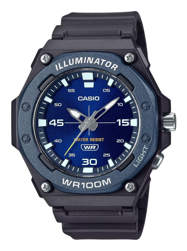 Casio Standard Analog Resin Strap Blue Dial Quartz MW-620H-2AV 100M Mens Watch