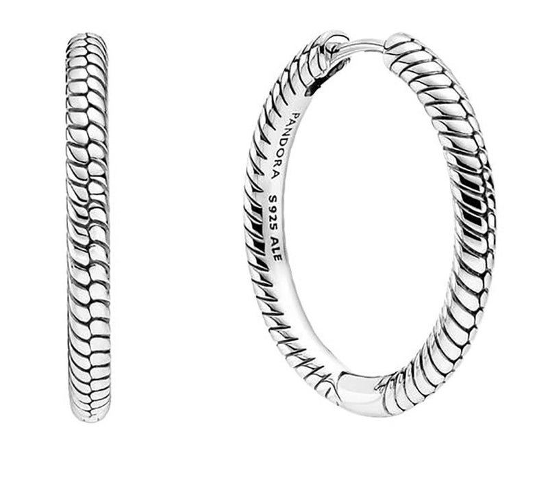 Pandora Moments Charm Hoop Earrings 299532C00 For Women