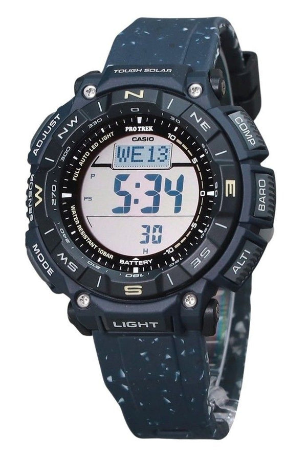 Casio ProTrek Climber Line Digital Blue Silicon Strap Tough Solar PRG-340SC-2 100M Men's Watch