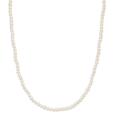 6-7mm White Semi-round Freshwater Cultured Pearl Endless 80 inch Necklace