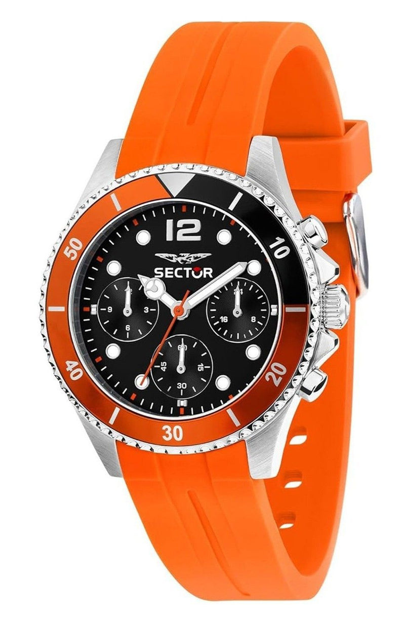 Sector 230 Multifunction Silicone Strap Black Dial Quartz R3251161054 100M Men's Watch