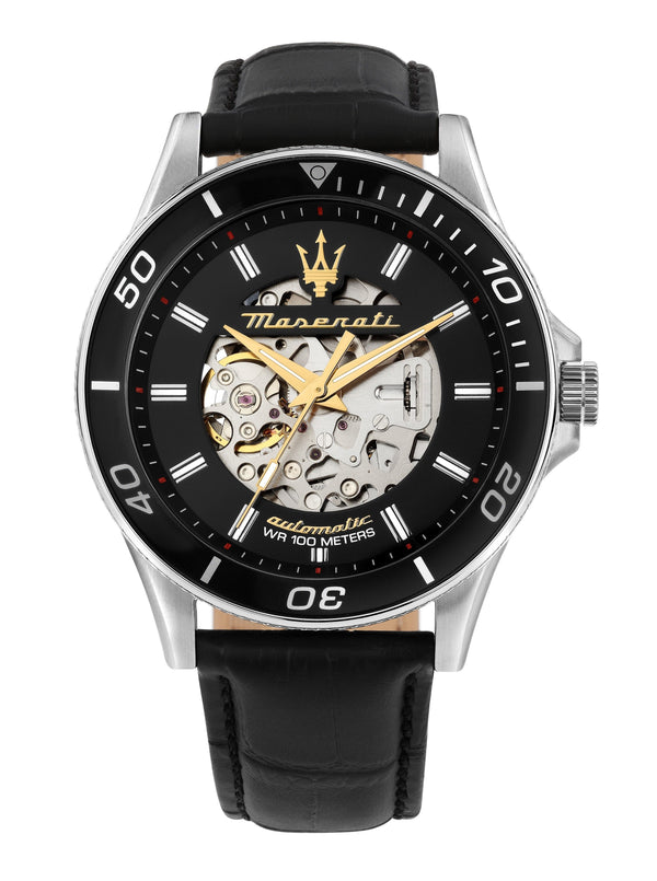 Maserati Sfida 2024 Year Of The Dragon Limited Edition Black Skeleton Dial Automatic R8821140003 100M Men's Watch