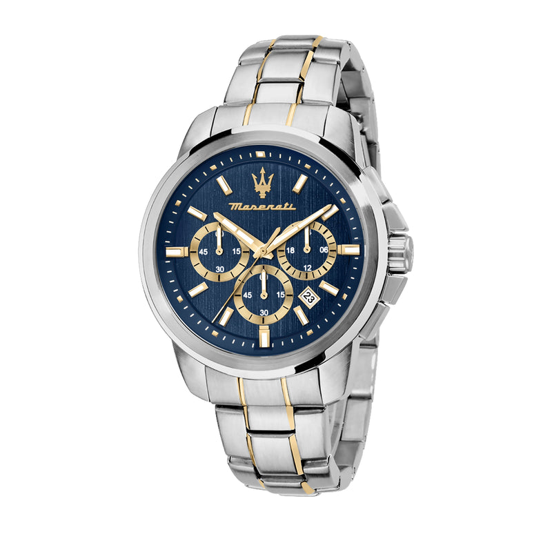 Maserati Successo Chronograph Stainless Steel Blue Dial Quartz R8873621016 Men's Watch