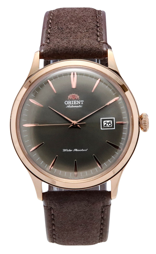 Orient Bambino Version 4 Leather Strap Bronze Dial Automatic RA-AC0P04Y10B Men's Watch