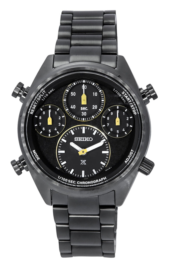 Seiko Prospex Speedtimer Limited Edition Chronograph Stainless Steel Black Dial Solar SFJ007P1 100M Men's Watch