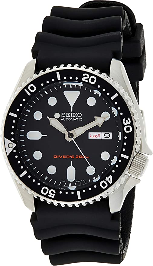 Seiko Automatic Diver SKX007 SKX007K1 SKX007K Rubber Band Men's Watch
