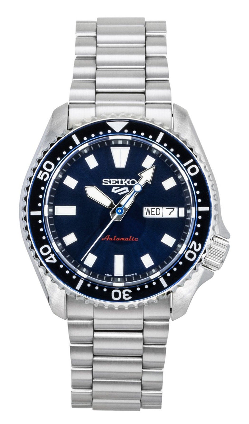 Seiko 5 Sports SKX Redux Stainless Steel Blue Dial Automatic SRPL83K1 100M Mens Watch