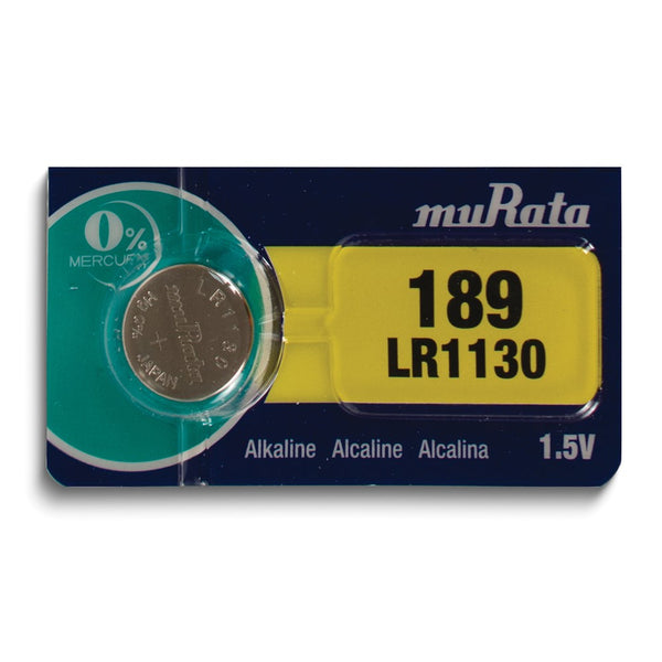 Pkg/5 Type LR1130 MuRata Alkaline Battery Tear Strip