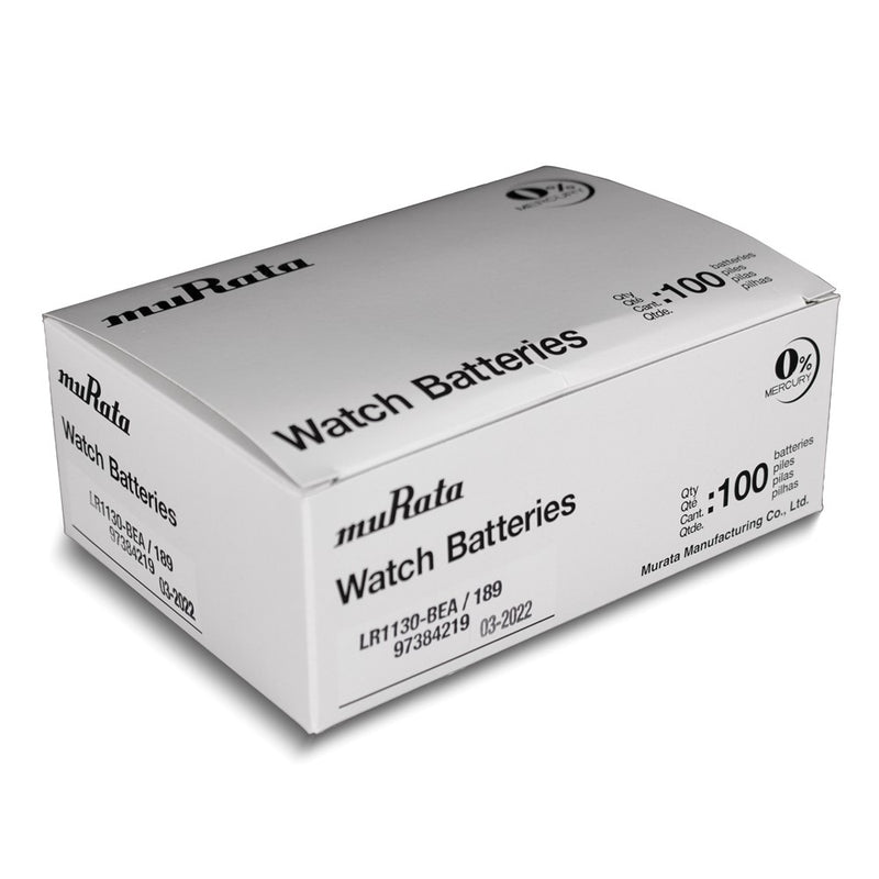 Pkg/5 Type LR1130 MuRata Alkaline Battery Tear Strip
