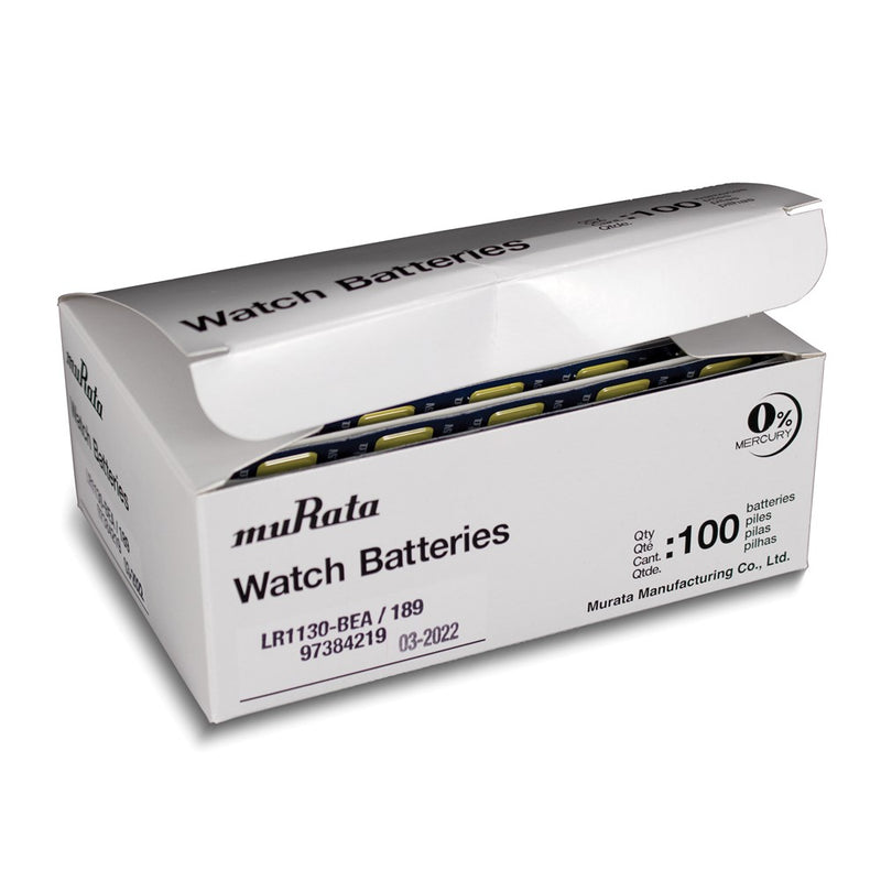 Pkg/5 Type LR1130 MuRata Alkaline Battery Tear Strip