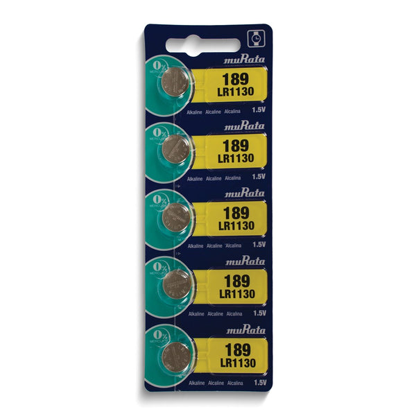 Pkg/5 Type LR1130 MuRata Alkaline Battery Tear Strip