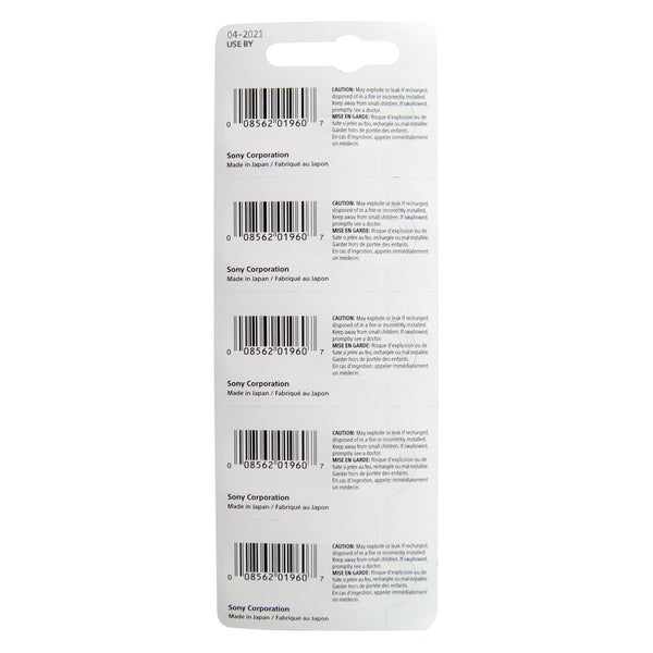 Pkg/5 Type 377 MuRata Watch Battery Tear Strip