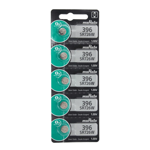 Pkg/5 Type 396 MuRata Watch Battery Tear Strip