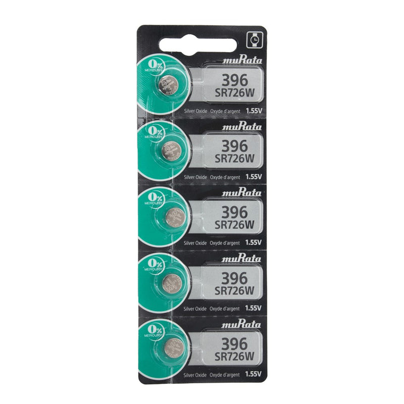 Pkg/5 Type 396 MuRata Watch Battery Tear Strip