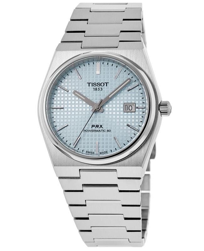 Tissot PRX T-Classic Powermatic 80 Ice Blue Dial Automatic T137.407.11.351.00 100M Men's Watch