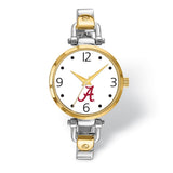 LogoArt University of Alabama Elegant Ladies Two-tone Quartz Bracelet Watch