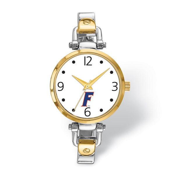 LogoArt University of Florida Elegant Ladies Two-tone Quartz Bracelet Watch