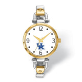 LogoArt University of Kentucky Elegant Ladies Two-tone Quartz Bracelet Watch