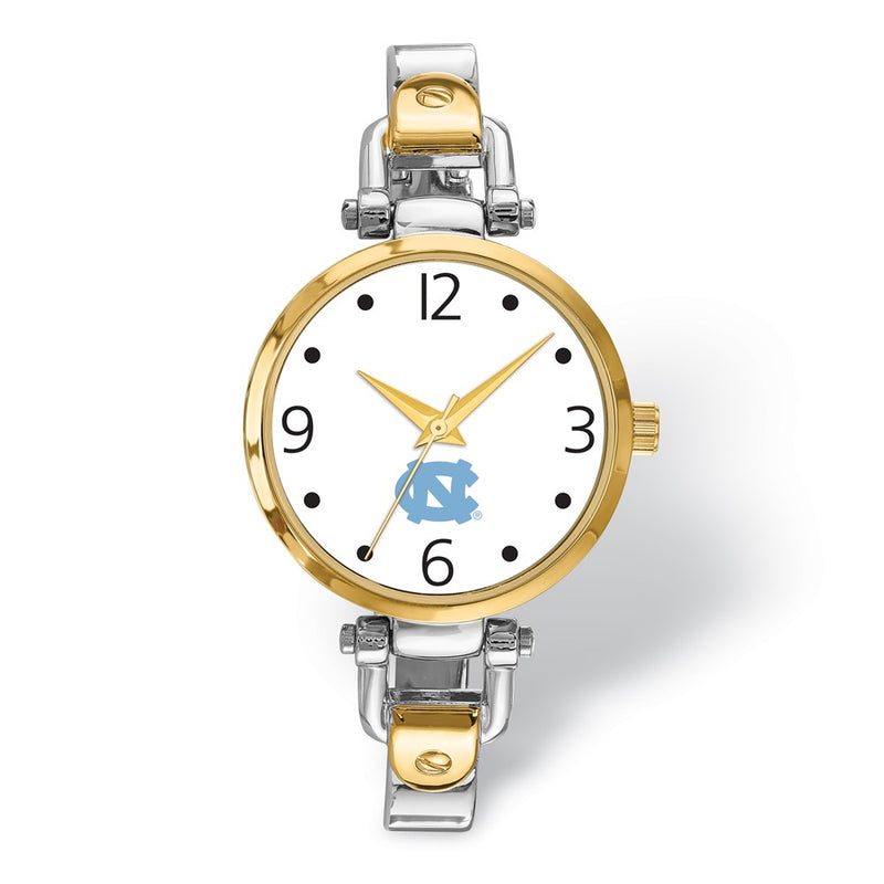 LogoArt University of North Carolina Elegant Ladies Two-tone Quartz Bracelet Watch