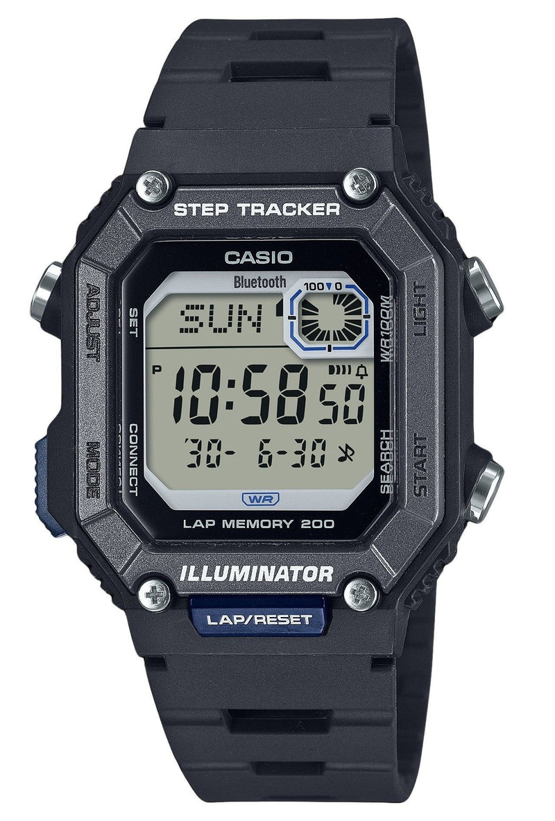 Casio Standard Digital Smartphone Link Step Tracker Resin Strap Quartz WS-B1000-1AV 100M Men's Watch