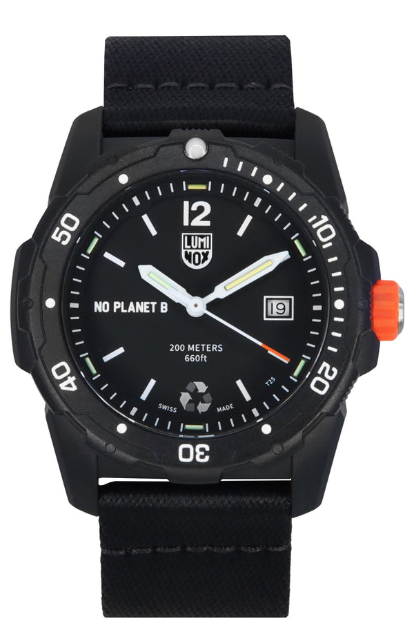 Luminox Bear Grylls Survival ECO NO PLANET B Recycled Plastic Strap Quartz Diver's XB.3722.ECO 200M Men's Watch